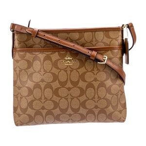 Coach Brown Monogram Crossbody Bag